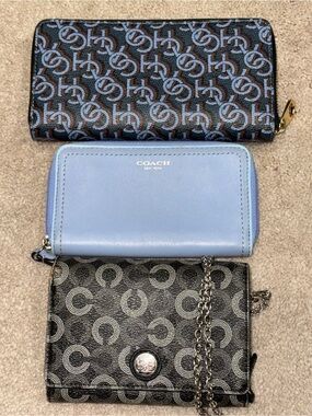 Coach PICK 1- Signature Print in black/blue, Sky Blue OR Signature Crossbody